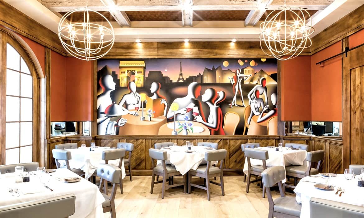 The dining room at La Nouvelle Maison